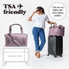 image:imageFit amp Fresh Neoprene Duffel Bag for Travel Weekender Carry On Approved  Expandable Duffle w Crossbody Strap Extra Storage Pockets  Zip Pocket  Gym Bag Overnight Bag Hospital Bag Men amp WomenElderberry