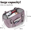 image:imageFit amp Fresh Neoprene Duffel Bag for Travel Weekender Carry On Approved  Expandable Duffle w Crossbody Strap Extra Storage Pockets  Zip Pocket  Gym Bag Overnight Bag Hospital Bag Men amp WomenElderberry