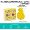 image:imageFit amp Fresh Novelty Insulated Lunch Box Pineapple Unisex Meal Holder Polyester 11 x 8 x 6 inPineapple Kit