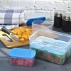image:imageFit amp Fresh Plastic Lunch Container Bento Box For Adults and Kids Divided Reusable Lunch Container With 3 Compartments For Work School Travel 3 Piece Entree Set With Ice PackComplete Lunch Set