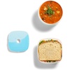 image:imageFit amp Fresh Plastic Lunch Container Bento Box For Adults and Kids Divided Reusable Lunch Container With 3 Compartments For Work School Travel 3 Piece Entree Set With Ice PackSoup  Sandwich Set  Navy