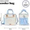 image:imageFit amp Fresh Regatta Insulated Soft Cooler Bag 24Can Capacity  Exterior Mesh Slip Pocket Zipper Pocket Easy Access Top Flap LeakResistant EasytoClean Durable Cooler for TravelLemon Vines