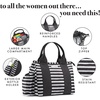 image:imageFit amp Fresh Sanibel Adult Insulated Lunch Bag with Side Pouch amp Carry Handles Complete Lunch Kit Includes 2 Containers Cheetah LargeBlack Stripes