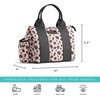 image:imageFit amp Fresh Sanibel Adult Insulated Lunch Bag with Side Pouch amp Carry Handles Complete Lunch Kit Includes 2 Containers Cheetah LargeCheetah