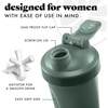 image:imageFit amp Fresh Shaker Bottle Leak Proof Sports Blender Bottle for Protein Mix For Women Durable Protein Shaker Cup 24 ozwith Unique Agitator for Smooth Mixing MauveSage Green