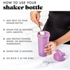 image:imageFit amp Fresh Shaker Bottle Leak Proof Sports Blender Bottle for Protein Mix For Women Durable Protein Shaker Cup 24 ozwith Unique Agitator for Smooth Mixing MauveMauve Purple