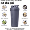 image:imageFit amp Fresh Shaker Bottle Leak Proof Sports Blender Bottle for Protein Mix For Women Durable Protein Shaker Cup 24 ozwith Unique Agitator for Smooth Mixing MauveMidnight Blue
