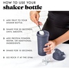 image:imageFit amp Fresh Shaker Bottle Leak Proof Sports Blender Bottle for Protein Mix For Women Durable Protein Shaker Cup 24 ozwith Unique Agitator for Smooth Mixing MauveMidnight Blue