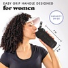 image:imageFit amp Fresh Shaker Bottle Leak Proof Sports Blender Bottle for Protein Mix For Women Durable Protein Shaker Cup 24 ozwith Unique Agitator for Smooth Mixing MauveBlack