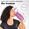 image:imageFit amp Fresh Shaker Bottle Leak Proof Sports Blender Bottle for Protein Mix For Women Durable Protein Shaker Cup 24 ozwith Unique Agitator for Smooth Mixing MauveMauve Purple