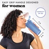 image:imageFit amp Fresh Shaker Bottle Leak Proof Sports Blender Bottle for Protein Mix For Women Durable Protein Shaker Cup 24 ozwith Unique Agitator for Smooth Mixing MauveCornflower Blue