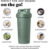 image:imageFit amp Fresh Shaker Bottle Leak Proof Sports Blender Bottle for Protein Mix For Women Durable Protein Shaker Cup 24 ozwith Unique Agitator for Smooth Mixing MauveSage Green