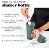 image:imageFit amp Fresh Shaker Bottle Leak Proof Sports Blender Bottle for Protein Mix For Women Durable Protein Shaker Cup 24 ozwith Unique Agitator for Smooth Mixing MauveSage Green