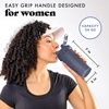 image:imageFit amp Fresh Shaker Bottle Leak Proof Sports Blender Bottle for Protein Mix For Women Durable Protein Shaker Cup 24 ozwith Unique Agitator for Smooth Mixing MauveMidnight Blue