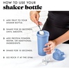 image:imageFit amp Fresh Shaker Bottle Leak Proof Sports Blender Bottle for Protein Mix For Women Durable Protein Shaker Cup 24 ozwith Unique Agitator for Smooth Mixing MauveCornflower Blue