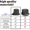 image:imageFit amp Fresh Westminster Dual Compartment Insulated Lunch Bag wContainers  Durable Lunch Box for Women LeakResistant Large Capacity Cooler Meal Prep Lunch Tote For Nurses Teachers School WorkBlack