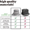 image:imageFit amp Fresh Westminster Dual Compartment Insulated Lunch Bag wContainers  Durable Lunch Box for Women LeakResistant Large Capacity Cooler Meal Prep Lunch Tote For Nurses Teachers School WorkGray