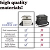 image:imageFit amp Fresh Westminster Dual Compartment Insulated Lunch Bag wContainers  Durable Lunch Box for Women LeakResistant Large Capacity Cooler Meal Prep Lunch Tote For Nurses Teachers School WorkTaupe and Black Dot