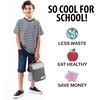 image:imageFoundry by Fit  Fresh Thayer Insulated Lunch Bag with 2 Food Containers amp 18oz Stainless Steel Tumbler Reusable Lunch Box Mini Cooler Bag Perfect for Work College PicnicsCharcoal