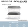 image:imageFoundry by Fit  Fresh Thayer Insulated Lunch Bag with 2 Food Containers amp 18oz Stainless Steel Tumbler Reusable Lunch Box Mini Cooler Bag Perfect for Work College PicnicsBlack  White Stripe
