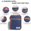 image:imageFoundry by Fit  Fresh Thayer Insulated Lunch Bag with 2 Food Containers amp 18oz Stainless Steel Tumbler Reusable Lunch Box Mini Cooler Bag Perfect for Work College PicnicsNavy  White Dot