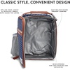 image:imageFoundry by Fit  Fresh Thayer Insulated Lunch Bag with 2 Food Containers amp 18oz Stainless Steel Tumbler Reusable Lunch Box Mini Cooler Bag Perfect for Work College PicnicsNavy  White Dot
