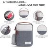 image:imageFoundry by Fit  Fresh Thayer Insulated Lunch Bag with 2 Food Containers amp 18oz Stainless Steel Tumbler Reusable Lunch Box Mini Cooler Bag Perfect for Work College PicnicsCharcoal