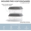image:imageFoundry by Fit  Fresh Thayer Insulated Lunch Bag with 2 Food Containers amp 18oz Stainless Steel Tumbler Reusable Lunch Box Mini Cooler Bag Perfect for Work College PicnicsNavy  White Dot