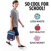 image:imageFoundry by Fit  Fresh Thayer Insulated Lunch Bag with 2 Food Containers amp 18oz Stainless Steel Tumbler Reusable Lunch Box Mini Cooler Bag Perfect for Work College PicnicsBlue