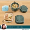 image:imageRachael Ray Salad Container For Lunch Salad Lunch Container For Adults Salad Bowl Kit With Compartments For Salad Dressing amp Toppings Includes Ice PackSoup  Sandwich Set  Green
