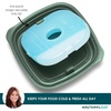 image:imageRachael Ray Salad Container For Lunch Salad Lunch Container For Adults Salad Bowl Kit With Compartments For Salad Dressing amp Toppings Includes Ice PackDeluxe Salad Set  Green