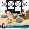 image:imageRachael Ray Salad Container For Lunch Salad Lunch Container For Adults Salad Bowl Kit With Compartments For Salad Dressing amp Toppings Includes Ice PackSoup  Sandwich Set  Green
