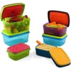 image:imageFit amp Fresh Kids Reusable Lunch Box Container Set with BuiltIn Ice Packs 14Piece Healthy Lunch and Snack Kit BPAFree Microwave Safe Portion ControlKids Healthy Lunch Set  14 Piece