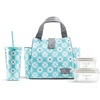 image:imageFit amp Fresh Lunch Bag For Women Insulated Womens Lunch Bag For Work Leakproof amp StainResistant Large Lunch Box For Women With Containers and Matching Tumbler Snap Closure Westport Bag Aqua