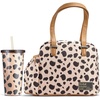 image:imageFit amp Fresh Lunch Bag For Women Insulated Womens Lunch Bag For Work Leakproof amp StainResistant Large Lunch Box For Women With Expandable Bottle Pocket Zipper Closure Laketown Bag Cheetah TumblerCheetah Graphic