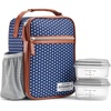 Navy & White Dot