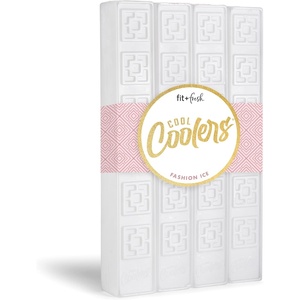 image:imageCool Coolers by Fit amp Fresh Fashion XL Reusable Ice Packs for Coolers 2pk  LongLasting Powerful Freeze Space Saving BPAFree Stylish Freezer Packs for Cooler Lunch Boxes School Camping amp BeachPearl White  Cooler Icicles 4PK