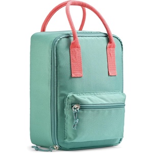 image:imageFit amp Fresh Connor Insulated Kids Lunch Box for School amp Daycare  Easy Carry Handle Front Zip Pocket BPAFree EasytoClean  Kids Lunch Bag Back to School Preschool KindergartenSeafoam Green
