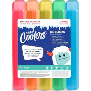 image:imageFit amp Fresh Cool Coolers 5pk Days of the Week Ice Blocks  Reusable Ice Packs for Lunch Boxes amp Coolers BPAFree LongLasting Freeze Cold Packs for Kids Lunch Bags School amp Travel5