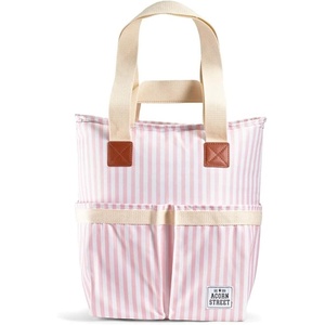 image:imageFit amp Fresh Foundry Wine Carrier Bag amp Soft Cooler Bag Insulated Leak Proof Large Soft Sided Cooler Bag 6 Bottle Wine Bag With Removable Divider For Beach Picnics and Travel CamoBlush Vineyard Stripe