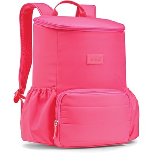 image:imageFit amp Fresh Insulated Backpack Soft Cooler  LeakResistant Beach amp Travel Bag for Women 24 Can Capacity Picnic amp Cooler BagHot Pink