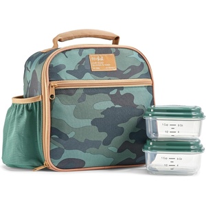 image:imageFit amp Fresh Lunch Bag For Women Insulated Womens Lunch Bag For Work Large Lunch Box For Women With Two Matching Containers Townsend Lunch Bag Carolina GinghamGreen Camo