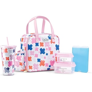 image:imageFit amp Fresh Lunch Bag For Women Insulated Womens Lunch Bag For Work Leakproof amp StainResistant Large Lunch Box For Women With Containers Tumbler and Ice Pack Zipper Closure Wichita Bag RainbowX Marks the Spot