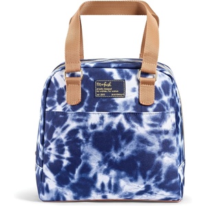image:imageFit amp Fresh Lunch Bag For Women Insulated Womens Lunch Bag For Work Leakproof amp StainResistant Large Lunch Box For Women With Containers Zipper Closure Minneola Bag Grey DotBlue Tie Dye