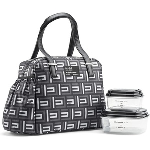 image:imageFit amp Fresh Lunch Bag For Women Insulated Womens Lunch Bag For Work Leakproof amp StainResistant Large Lunch Box For Women With Expandable Bottle Pocket Zipper Closure Laketown Bag Cheetah TumblerBlack Geo