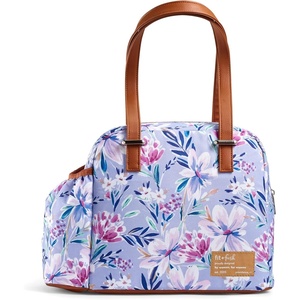 image:imageFit amp Fresh Lunch Bag For Women Insulated Womens Lunch Bag For Work Leakproof amp StainResistant Large Lunch Box For Women With Expandable Bottle Pocket Zipper Closure Laketown Bag Cheetah TumblerTulane Floral Lilac