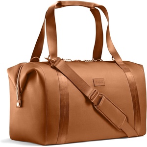 image:imageFit amp Fresh Neoprene Duffel Bag for Travel Weekender Carry On Approved  Expandable Duffle w Crossbody Strap Extra Storage Pockets  Zip Pocket  Gym Bag Overnight Bag Hospital Bag Men amp WomenRust Copper