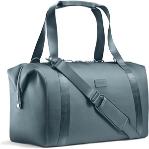 image:imageFit amp Fresh Neoprene Duffel Bag for Travel Weekender Carry On Approved  Expandable Duffle w Crossbody Strap Extra Storage Pockets  Zip Pocket  Gym Bag Overnight Bag Hospital Bag Men amp WomenBasalt