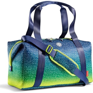 image:imageFit amp Fresh Neoprene Jr Duffel Bag for Boys Carry On Approved  Expandable Duffle w Crossbody Strap Extra Storage Pockets  Zip Pocket  Sports Bag Football Soccer Kids Sleepover BagBlue Green