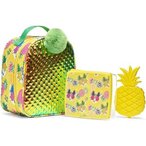 image:imageFit amp Fresh Novelty Insulated Lunch Box Pineapple Unisex Meal Holder Polyester 11 x 8 x 6 inPineapple Kit
